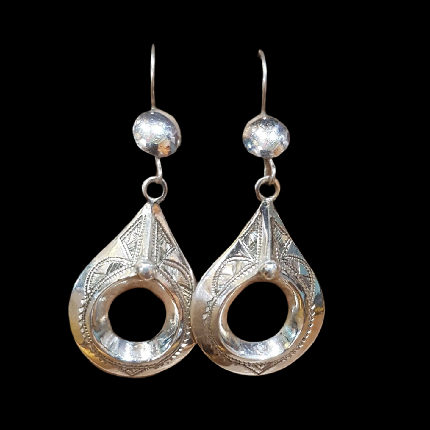 Silver earrings
