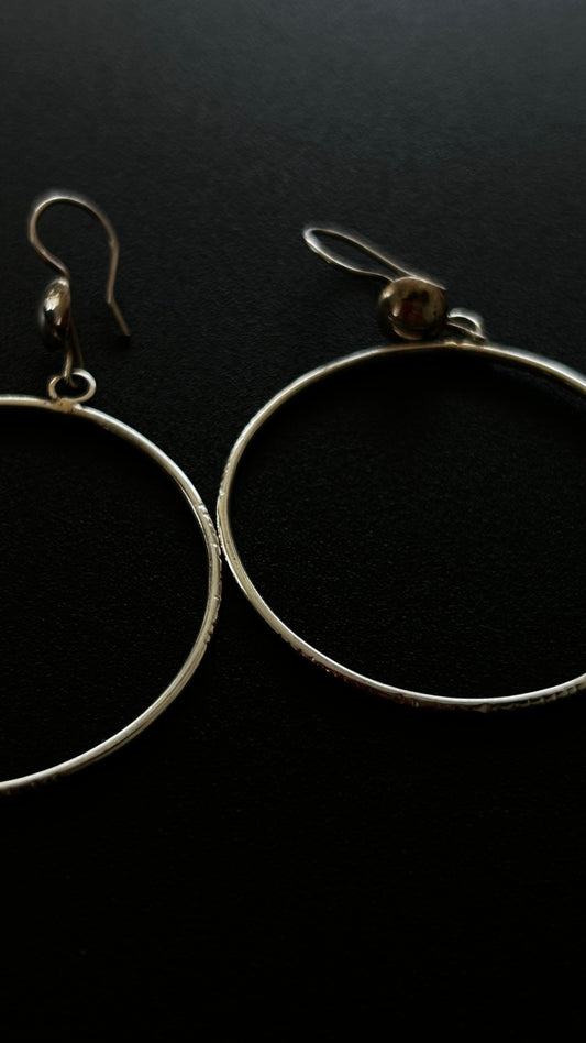 Silver tuareg earrings - Créoles