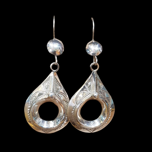 Silver earrings